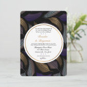 Uitnodiging voor elegante veren (Staand voorkant)