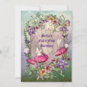 Uitnodiging voor Enchanted Woodland Fairy Forest P (Voorkant)