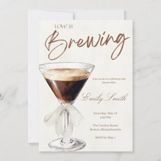Uitnodiging voor Espresso Martini Bruidsborrel 