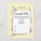 Uitnodiging voor etherische olieklas (Voorkant / Achterkant)