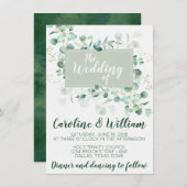 Uitnodiging voor eucalyptusweddenschappen (Voorkant / Achterkant)