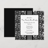 Uitnodiging voor Eve Trendy Black & White (Voorkant / Achterkant)