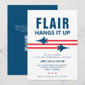 Uitnodiging voor F-15 Fighter Jet Party (Voorkant / Achterkant)