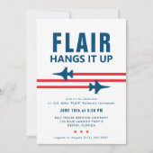 Uitnodiging voor F-16 Fighter Jet Party (Voorkant)