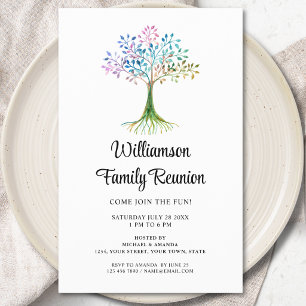 Uitnodiging voor familiebijeenkomst familiestamboo flyer