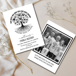 Uitnodiging voor familiefoto familiebijeenkomst fa