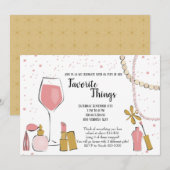 Uitnodiging voor favoriete Dingen (Voorkant / Achterkant)