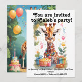 Uitnodiging voor Feestbeesten (Voorkant / Achterkant)