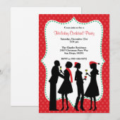 Uitnodiging voor feestdag Cocktail Party (Voorkant / Achterkant)