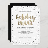 Uitnodiging voor feestdag in de kamer Bedrijfs-fee (Voorkant / Achterkant)