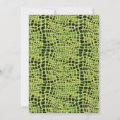 Uitnodiging voor feestdag van Reptiel (Achterkant)