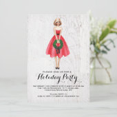 Uitnodiging voor feestelijke bijeenkomst (Staand voorkant)