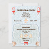 Uitnodiging voor feestelijke cookie-uitwisseling (Voorkant)