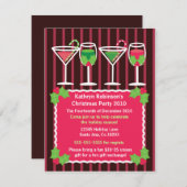 Uitnodiging voor feestelijke kerstfeestdagen (Voorkant / Achterkant)