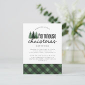 Uitnodiging voor feestfeest in Roestland (Staand voorkant)