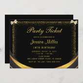 Uitnodiging voor feestticket (Voorkant / Achterkant)