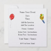 Uitnodiging voor feestviering (Achterkant)