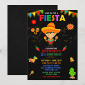 uitnodiging voor Fiesta-verjaardag (Voorkant / Achterkant)