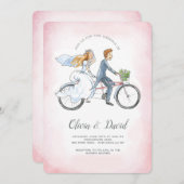 Uitnodiging voor fietsweddenschappen (Voorkant / Achterkant)