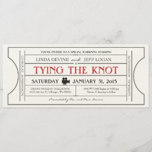  uitnodiging voor filmkaartjes