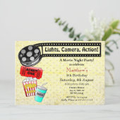 Uitnodiging voor filmliefdadigheidsfeest (Staand voorkant)