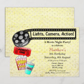 Uitnodiging voor filmliefdadigheidsfeest (Voorkant / Achterkant)