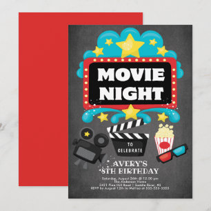 Uitnodiging voor filmliefdadigheidsfeest