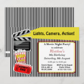 Uitnodiging voor filmliefdadigheidsfeest (Voorkant / Achterkant)