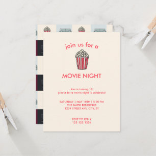 Uitnodiging voor filmliefdadigheidsfeest