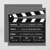 Uitnodiging voor films en cocktail (Voorkant / Achterkant)