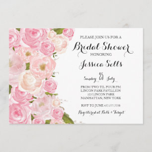 Uitnodiging voor floral Bridal