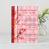 Uitnodiging voor Floral Wedding (Staand voorkant)