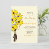 Uitnodiging voor Floral Wedding (Staand voorkant)