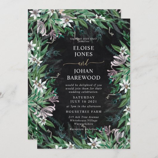 Uitnodiging voor florerende landgrens (Voorkant / Achterkant)