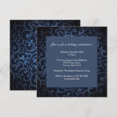 Uitnodiging voor formeel middernachtfeest (Voorkant / Achterkant)