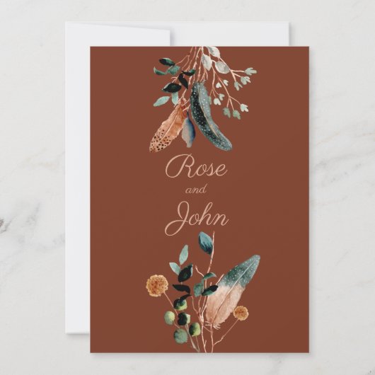 Uitnodiging voor forsbruiloft (Achterkant)