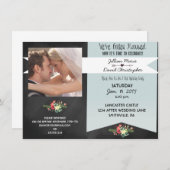 Uitnodiging voor fotopost Wedding Party (Voorkant / Achterkant)