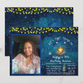 Uitnodiging voor fotosfeer en kampvuurfeest (Voorkant / Achterkant)