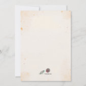 Uitnodiging voor Four Little Birds (Achterkant)