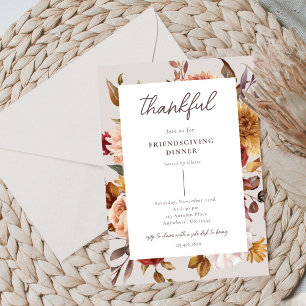 Uitnodiging voor Friendsgiving-diner 