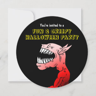 Uitnodiging voor Fun & Creepy Halloween Party