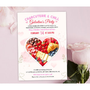 Uitnodiging voor Galentine's Day Charcuterie Bord
