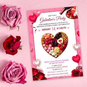 Uitnodiging voor Galentine's Day Charcuterie Bord