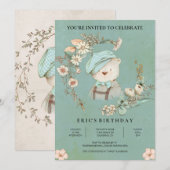 Uitnodiging voor geboorte van Baby uit (Voorkant / Achterkant)