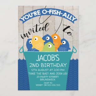 Uitnodiging voor geboorte van een jongen met een o