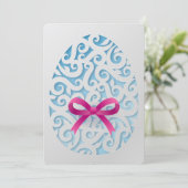 Uitnodiging voor geculpte Eierschoeisel (Staand voorkant)