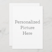 Enkele uitnodiging, Maat: 12,7 x 17,8 cm, Papier: Signature Mat, Enveloppen: Wit (Voorkant / Achterkant)