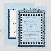 Uitnodiging voor gepersonaliseerd Baby shower (Voorkant / Achterkant)