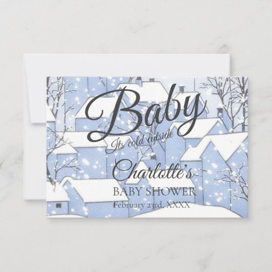 Uitnodiging voor gepersonaliseerd Baby shower (Voorkant)