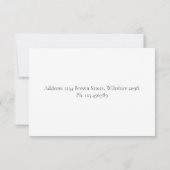 Uitnodiging voor gepersonaliseerd Baby shower (Achterkant)